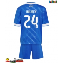 Camisa de Futebol Real Madrid Dean Huijsen #24 Equipamento Alternativo Infantil 2025-26 Manga Curta (+ Calças curtas)
